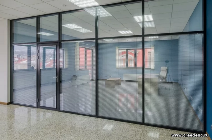 Алюминиевые двери для офисов
